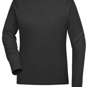 James & Nicholson Ladies' Sports Shirt Long-Sleeved JN521 - black