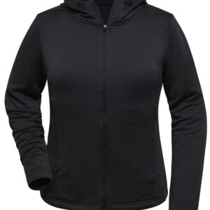 James & Nicholson Ladies' Sports Zip Hoody JN531 - black