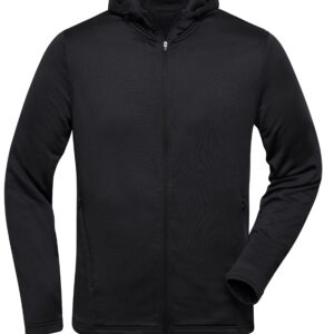 James & Nicholson Men's Sports Zip Hoody JN532 - black