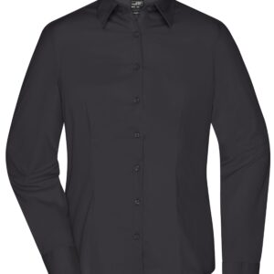 James & Nicholson Ladies' Business Shirt Longsleeve JN641 - black