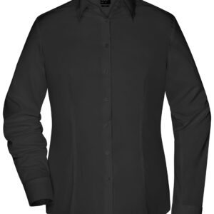 James & Nicholson Ladies' Shirt Slim Fit JN645 - black