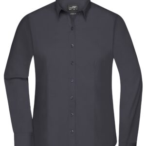 James & Nicholson Ladies' Shirt Longsleeve Poplin JN677 - carbon