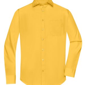 James & Nicholson Men's Shirt Longsleeve Poplin JN678 - yellow
