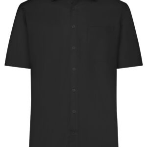 James & Nicholson Men's Shirt Shortsleeve Micro-Twill JN684 - black