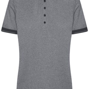 James & Nicholson Ladies' Heather Polo JN705 - black-melange/black