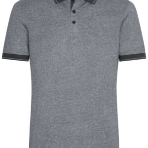 James & Nicholson Men's Heather Polo JN706 - black-melange/black
