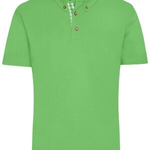 James & Nicholson Men's Traditional Polo JN716 - lime-green/lime-green-white