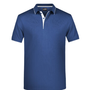 James & Nicholson Men's Polo Stripe JN728 - navy/white