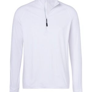 James & Nicholson Men's Sports Shirt Halfzip JN788 - white