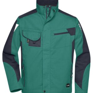 James & Nicholson Workwear Jacket - STRONG - JN821 - dark-green/black
