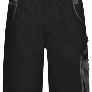James & Nicholson Workwear Bermudas - STRONG - JN835 - black/carbon