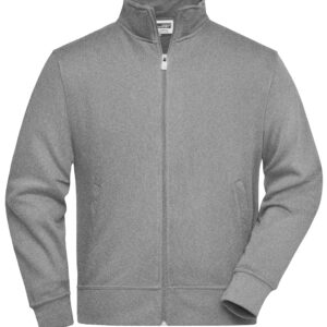 James & Nicholson Workwear Sweat Jacket JN836 - grey-heather