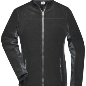 James & Nicholson Ladies' Workwear Fleece Jacket - STRONG - JN841 - black/carbon