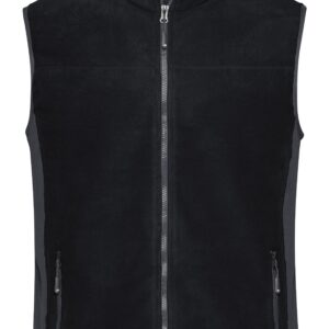 James & Nicholson Men's Workwear Fleece Vest - STRONG - JN856 - black/carbon