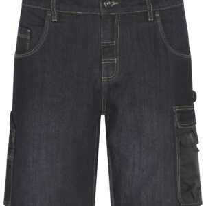 James & Nicholson Workwear Stretch-Bermuda-Jeans JN871 - black-denim