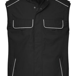 James & Nicholson Workwear Softshell Light Vest - SOLID - JN881 - black