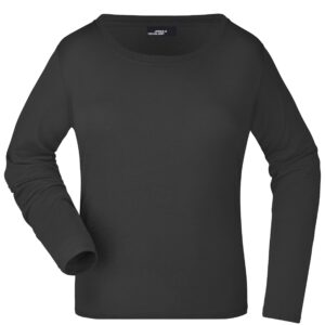 James & Nicholson Ladies' Shirt Long-Sleeved Medium JN903 - black