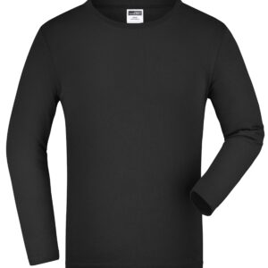 James & Nicholson Junior Shirt Long-Sleeved Medium JN913K - black
