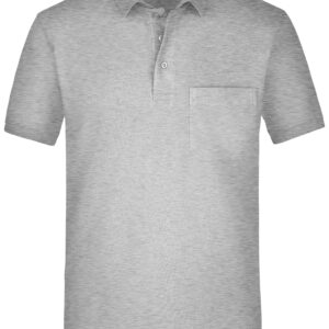 James & Nicholson Men's Polo Pocket JN922 - ash