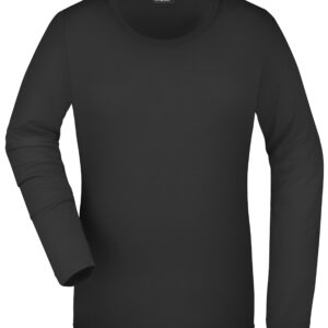 James & Nicholson Ladies' Stretch Shirt Long-Sleeved JN927 - black