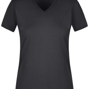 James & Nicholson Ladies' Slim Fit V-T JN972 - black