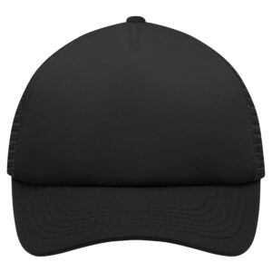 myrtle beach 5 Panel Polyester Mesh Cap for Kids MB071 - black/black