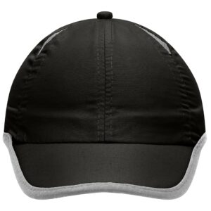 myrtle beach 6 Panel Micro-Edge Sports Cap MB6156 - black/light-grey