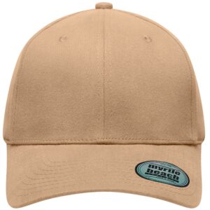myrtle beach 6 Panel Elastic Fit Baseball Cap MB6206 - beige