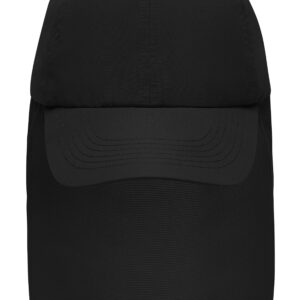 myrtle beach 6 Panel Cap with Neck Guard MB6243 - black