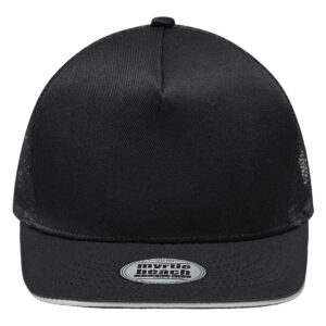 myrtle beach Pro Cap Mesh 5 Panel MB6636 - black/light-grey