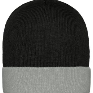 myrtle beach Knitted Cap MB7550 - black/grey