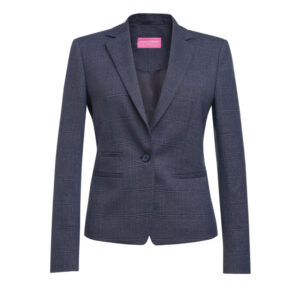 Brook Taverner Alegra Slim Fit Jacket 2382 - Navy Check