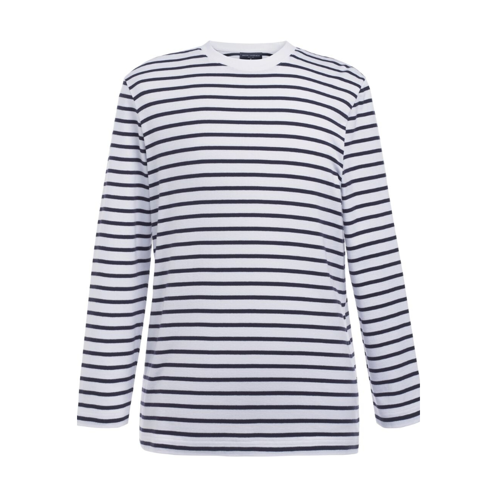 Brook Taverner Amos Breton Top L/S 4722 - Navy/White