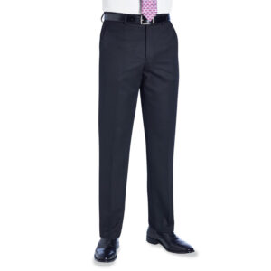 Brook Taverner Apollo Tailored Fit Trouser 8627 - Black
