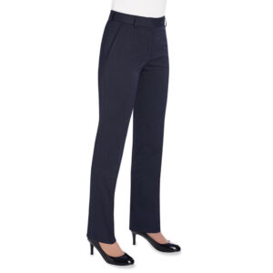 Brook Taverner Bianca Tailored Fit Trouser 2277 - Navy P/Dot
