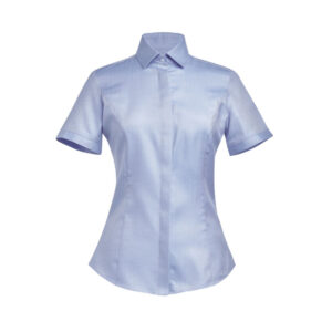 Brook Taverner Chianti Ladies' S/S Blouse 2284 - Blue H/B