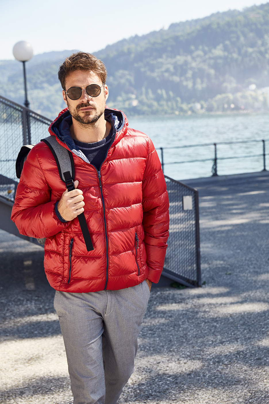 James & Nicholson Men's Down Jacket JN1060