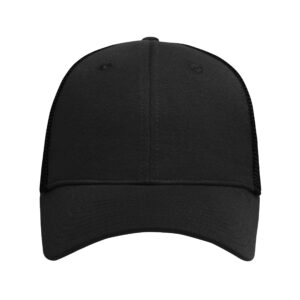 myrtle beach 6 Panel Elastic Fit Mesh Cap MB6215 - black/black