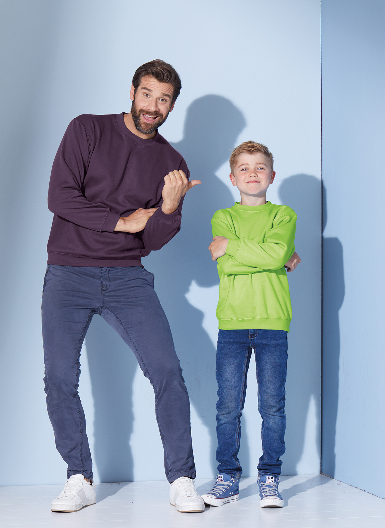 James & Nicholson Round Sweat Heavy Junior JN040K