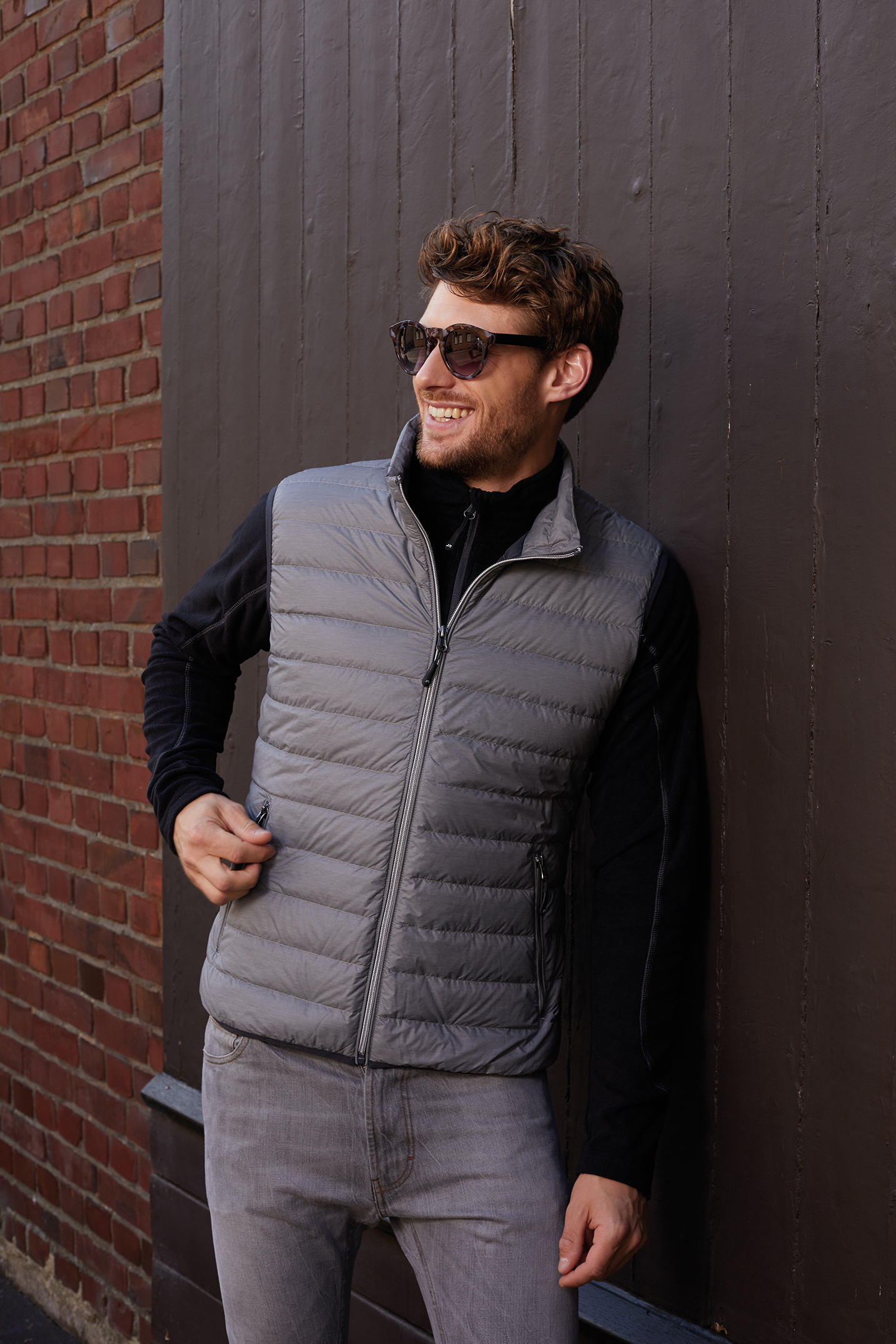 James & Nicholson Men's Down Vest JN1138