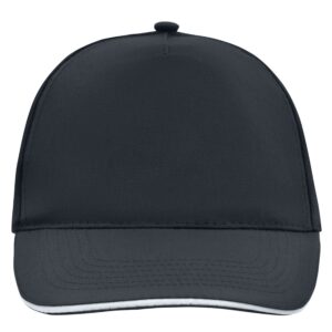 myrtle beach 5 Panel Promo Sandwich Cap MB6552 - black/white