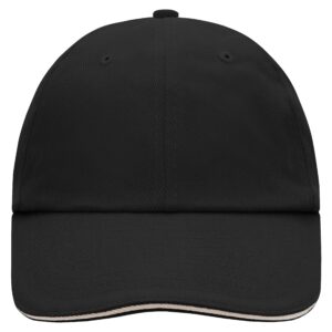 myrtle beach 6 Panel Raver Sandwich Cap MB6112 - black/beige
