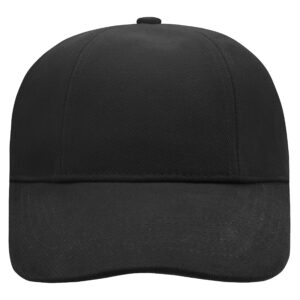 myrtle beach Turned 6 Panel Cap Laminated MB609 - black