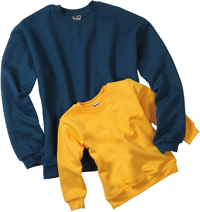 James & Nicholson Round Sweat Heavy Junior JN040K