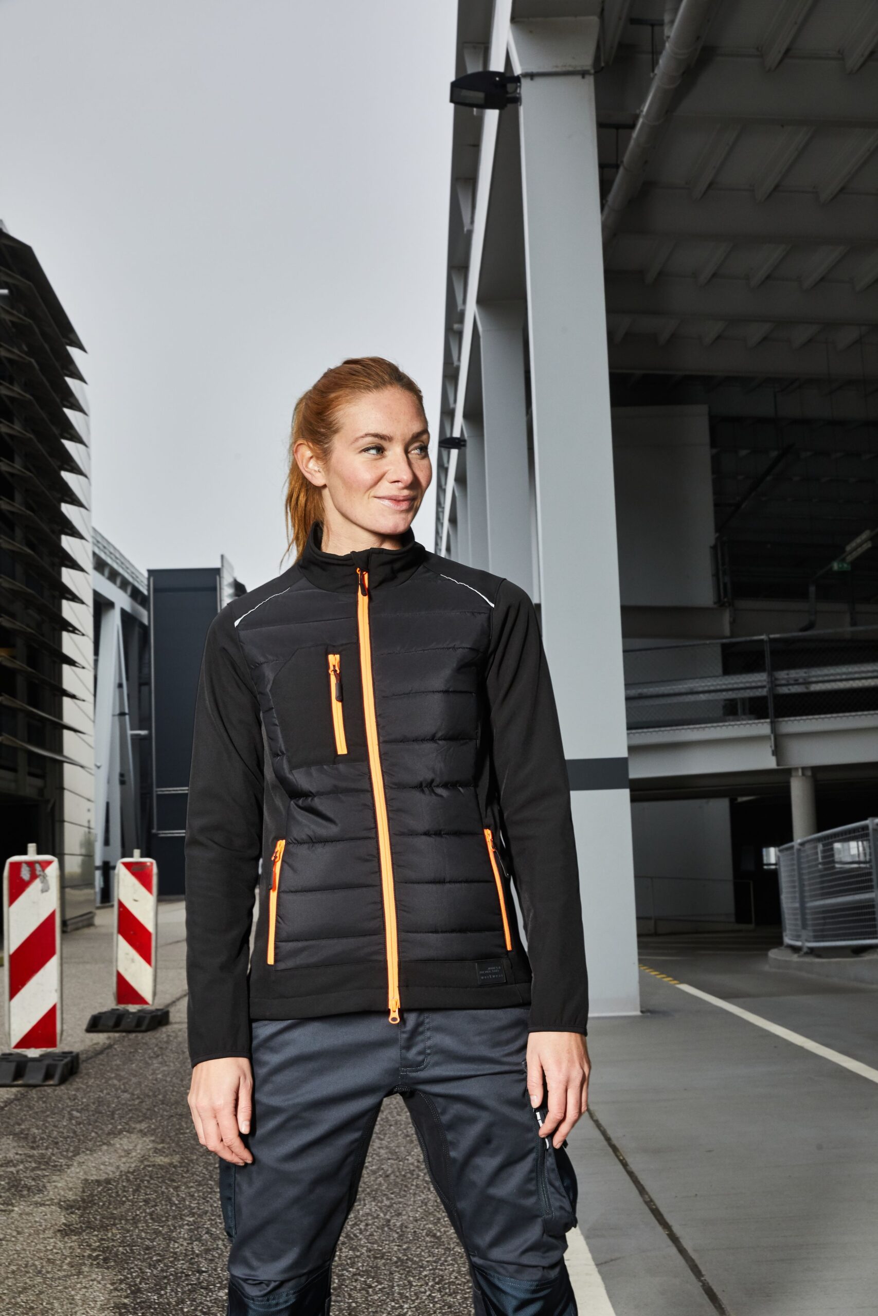 James & Nicholson Ladies' Hybrid Jacket JN1819