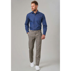 Brook Taverner Fabian Slim Fit Trouser 8934 - Grey Check