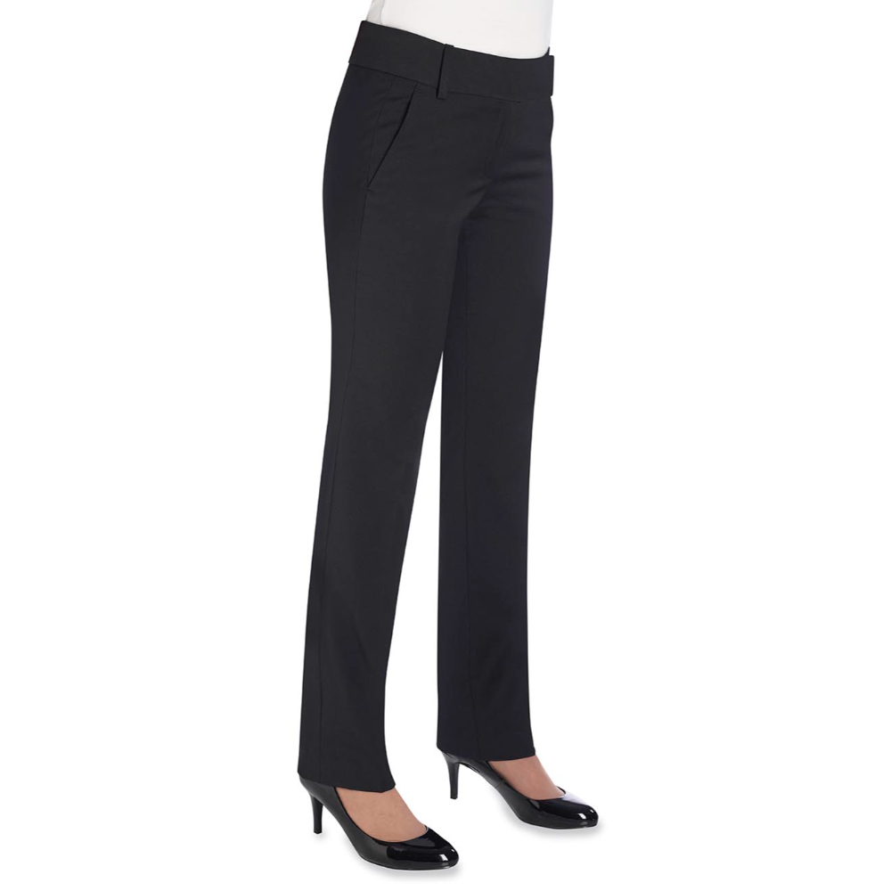 Brook Taverner Genoa Tailored Leg Trouser 2234 - Black