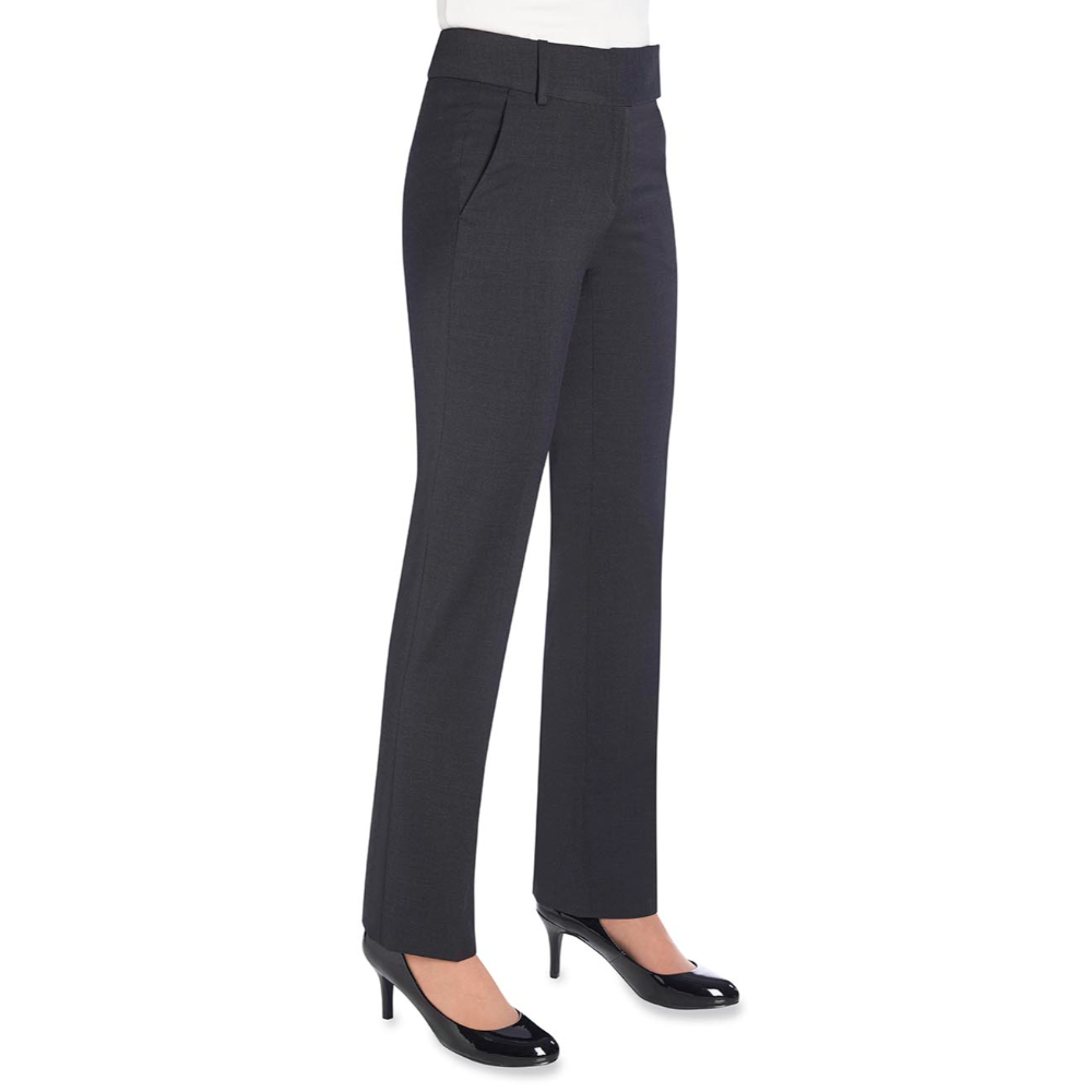 Brook Taverner Genoa Tailored Leg Trouser 2234 - Charcoal