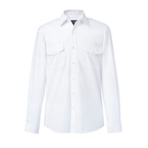 Brook Taverner Hermes Men's L/S Pilot Shirt 7745 - White