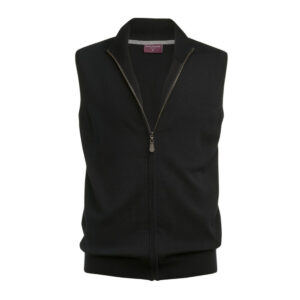 Brook Taverner Lincoln Knitted Zip Gilet 4372 - Black
